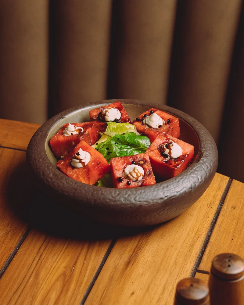 Stuffed peppers with mozzarella in bowl